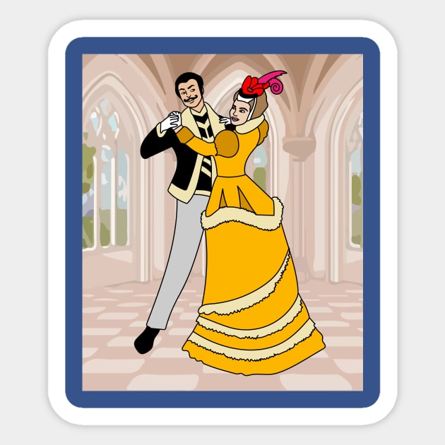 Couple Dancing Romantic Dance Sticker by flofin